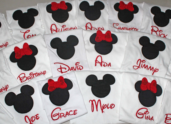 Etsy Plus Cute Disney Applique Tees 