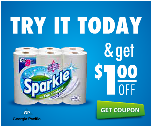 Sparkle Paper Towels Printable Coupon - $1 Off