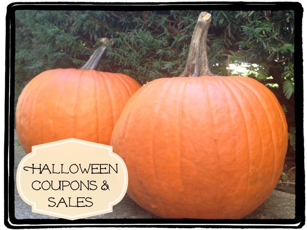 Halloween Coupons Sales Candy Pumpkins Costumes