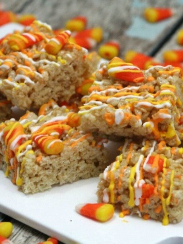 CANDY CORN RICE KRISPIE TREATS STORY Everyday Savvy