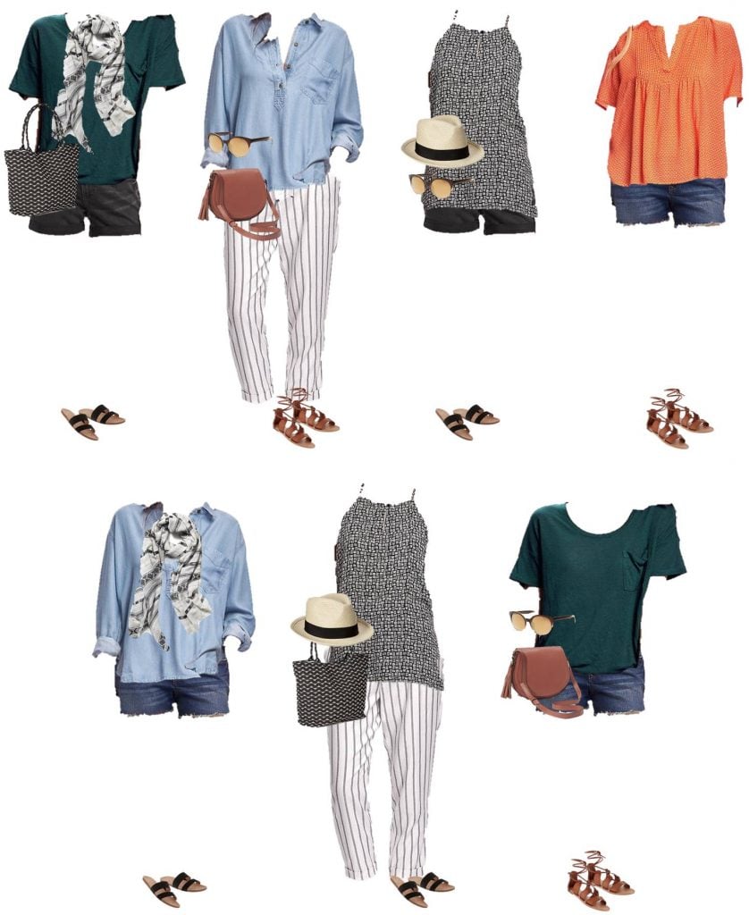 women's summer travel capsule wardrobe