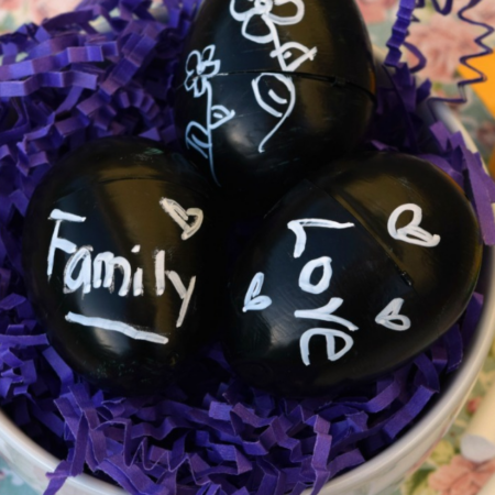 DIY UPCYCLED CHALKBOARD EASTER EGGS COVER IMAGE