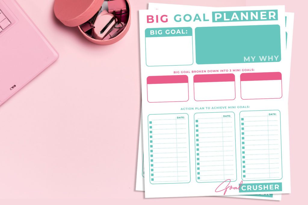 Free Printable Big Goal Setting Planner - Everyday Savvy