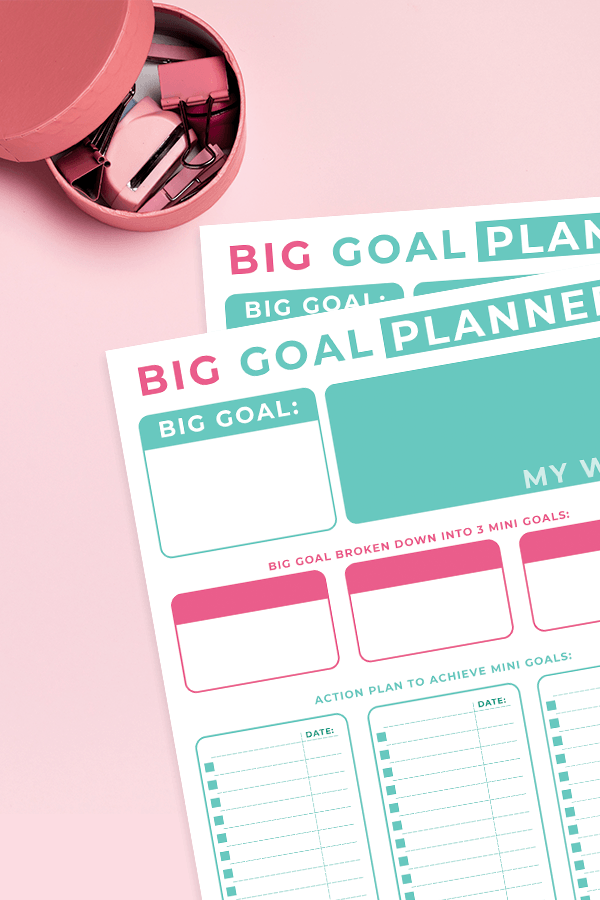 Goal Setting Planner Free Printable Everyday Savvy