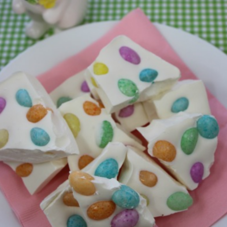 JELLY BEAN BARK RECIPE -EASY EASTER TREAT COVER IMAGE