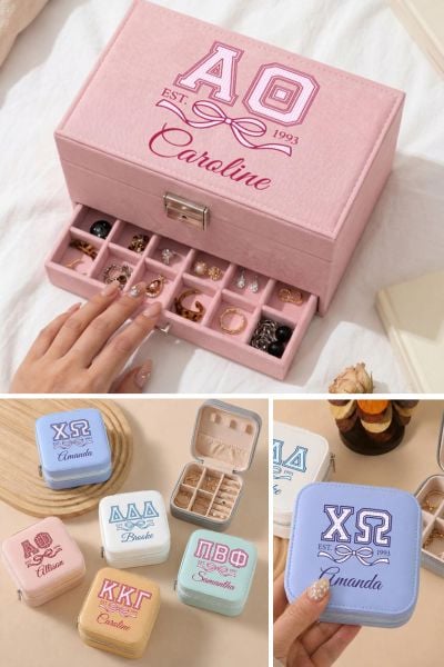Image for Sorority Custom Jewelry Box