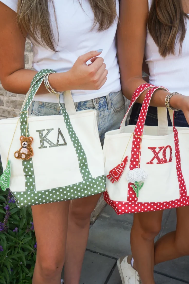 Image for Sorority Greek Mini Polka Dot Mini Tote