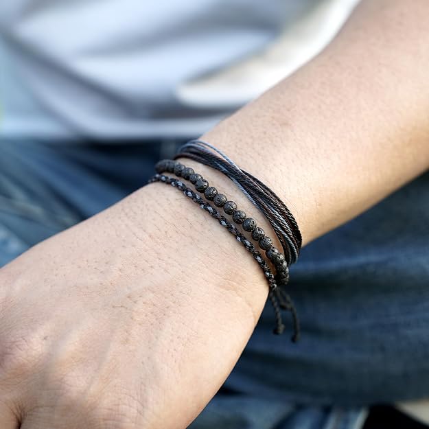 Image for Mezcla Vida Natural Stone Beaded Bracelet Set