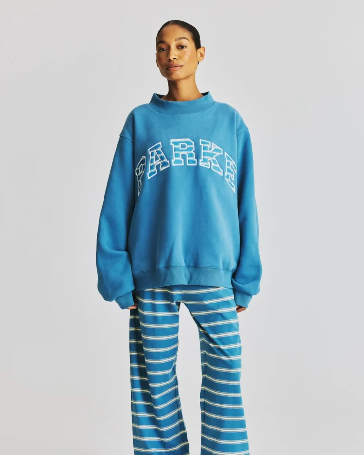 Image for Parke Varsity Mock Neck Sweatshirt  
                
