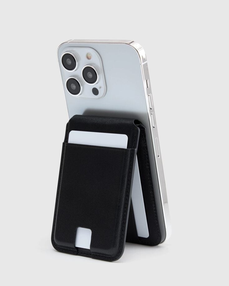 Image for Leather MagSafe Wallet & Phone Stand