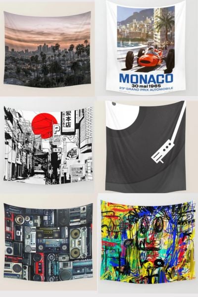 Image for Society6 Tapestries for Guys
