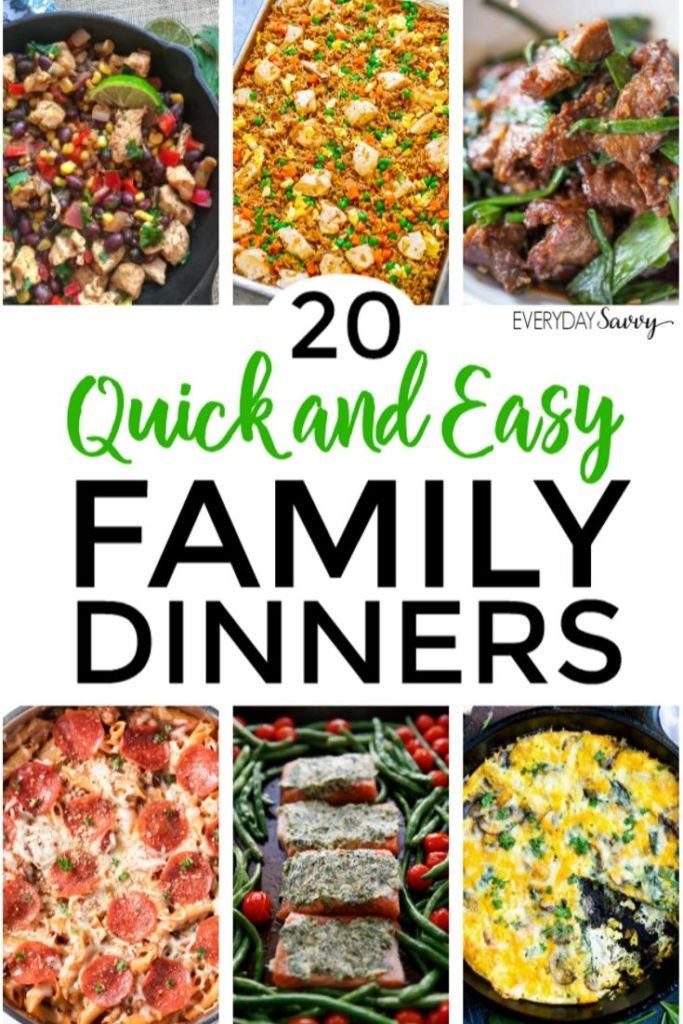 Easy Dinner Ideas for Family - Everyday Savvy