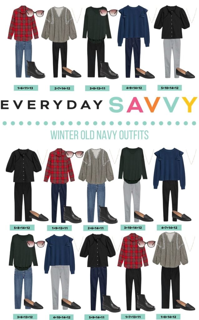 Mix & Match Cute Winter Outfits From Old Navy - Everyday Savvy